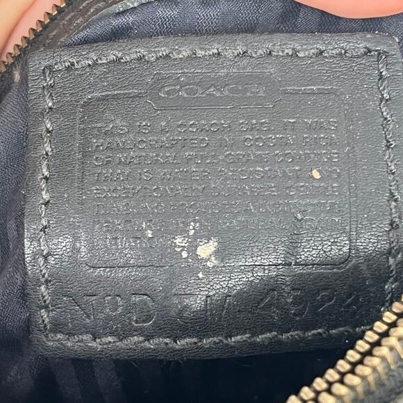 Vintage Coach Pebbled Leather 4920 hobo over the shoulder bag 3 sections - Picture 12 of 15